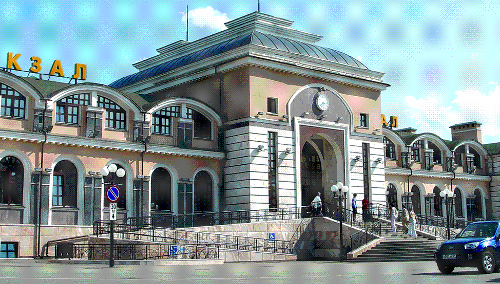 "Железнодорожный вокзал. Чебоксары. Фото 2005."